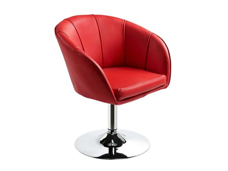 Fåtölj Bronx, snurrbar, röd